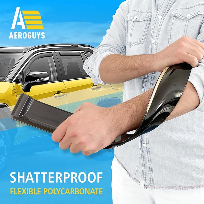 Extra Durable Window Deflectors in-Channel Window Visors Rain Guards Fit - Image 4