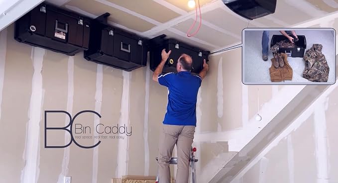 Overhead, Space-Saving Storage Tote Organizational Solution - Image 3