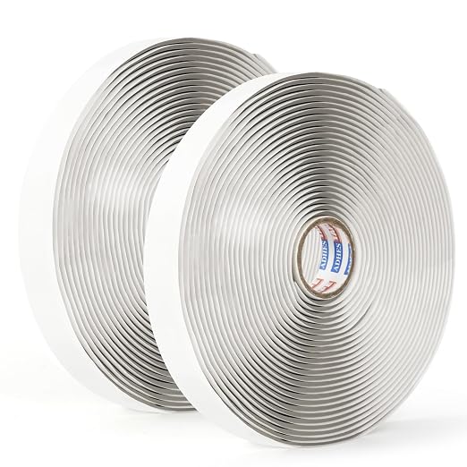 ADHES Premium Butyl Sealant Tape 3/4" x 30 'x 1/8", 2 Rolls Gray Butyl Rubber by ADHESTAPEPERSUITOFPERFECTION