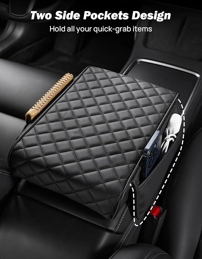JOYTUTUS Center Console Cover for SUV Sedan, Thick Arm Rest Pad - Image 5