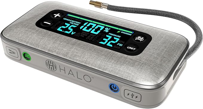 HALO Bolt Ultimate 3 Portable Car Battery Jump Starter | 130 PSI Air Compressor - Image 2