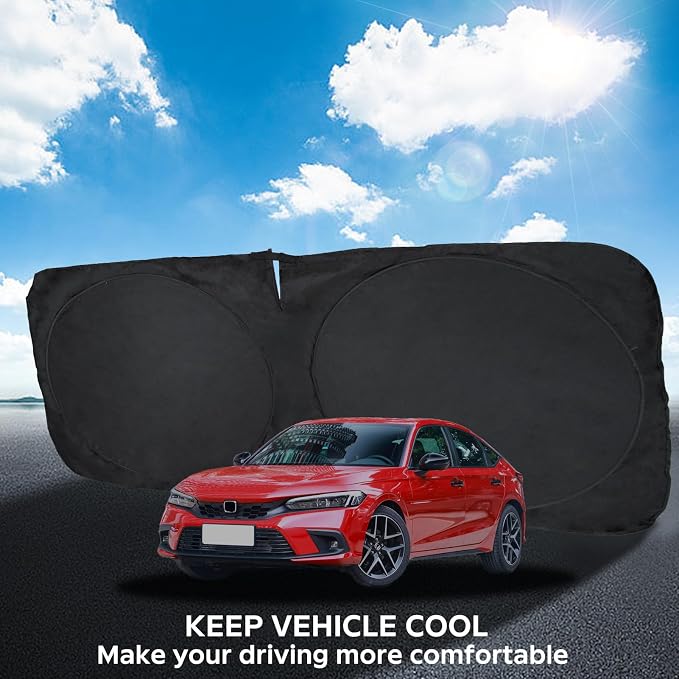 Sunshade for Honda Civic 2022-2025 2026 Sun Shade, Front Window Sun Visor - Image 5