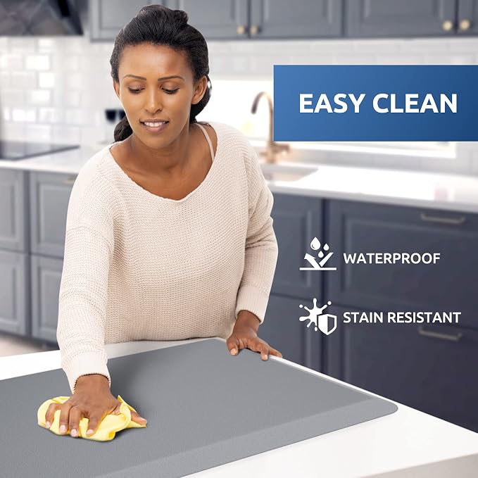 KitchenClouds Cushioned Anti Fatigue Kitchen Rug, Waterproof Non Slip, Standing - Image 3