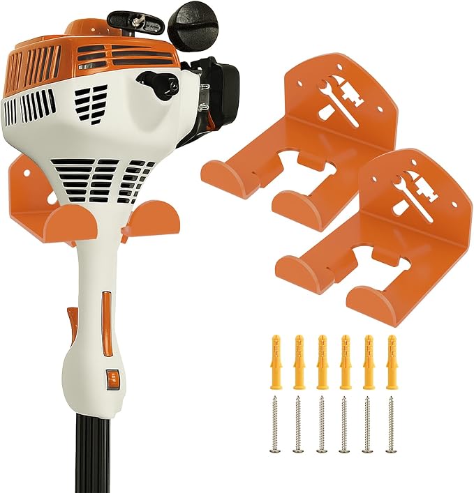 Garage Organization Storage Trimmer Rack Garden Power Tool Hanger by FlexiRods