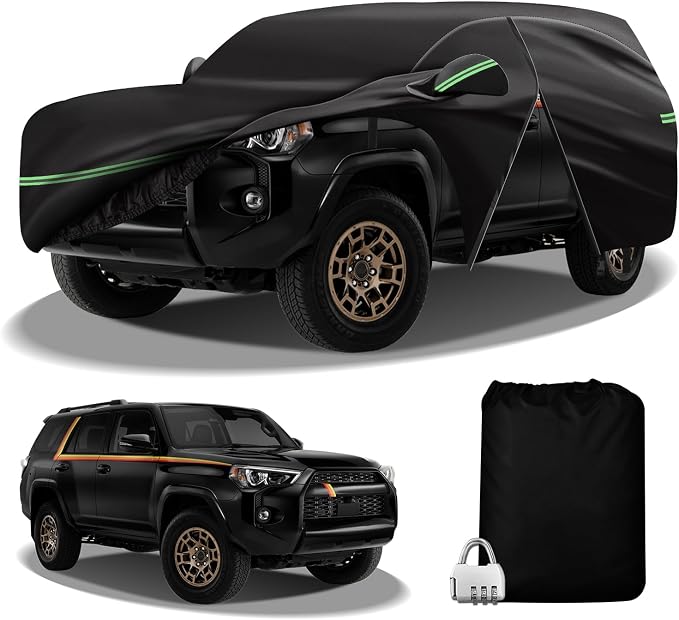 for 2002-2023 Toyota 4runner Car Cover 210D Outdoor Waterproof UV Protection by DTNESS