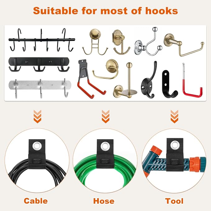 Heavy-Duty Storage Straps，Extension Cord Holder Organizer Variety Pack Holds - Image 3