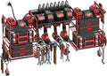 CCCEI Red Power Tool Organizer Wall Mount, Large Tools and Battery Storage Rack by CCCEI
