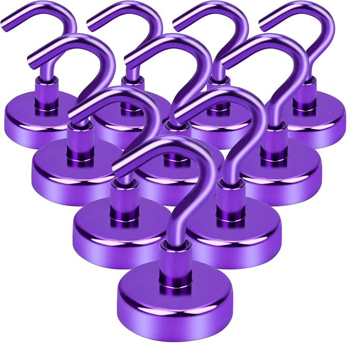 DIYMAG Magnetic Hooks, 30Lbs Strong Heavy Duty Cruise Magnet S-Hook by DIYMAG
