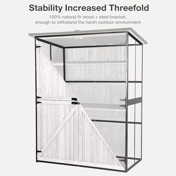 Outdoor Storage Shed with Floor - Image 2