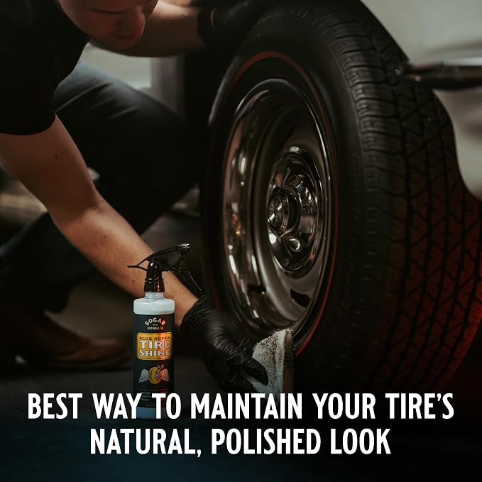 SOCAR Blue Suede Tire Shine Spray & Protectant. New-Tire Smooth Shine. - Image 7