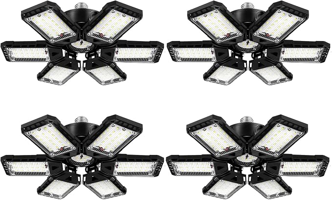 LED Garage Lights 4 Pack -180W, 18000LM 6500K Led Shop Light by Aoretic