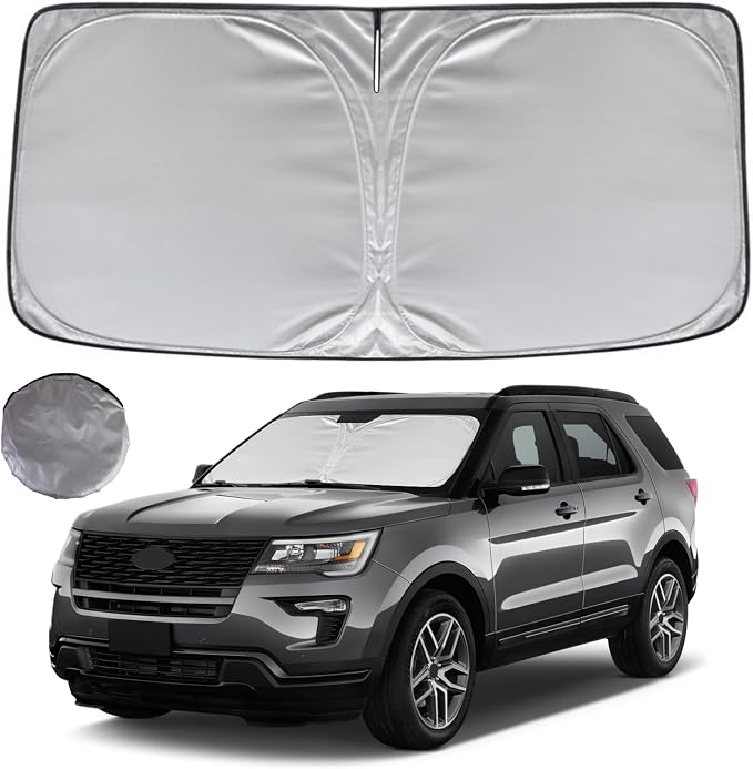 KAYZT Windshield Sun Shade for 2011-2019 Ford Explorer SUV Foldable Sunshade by KAYZT