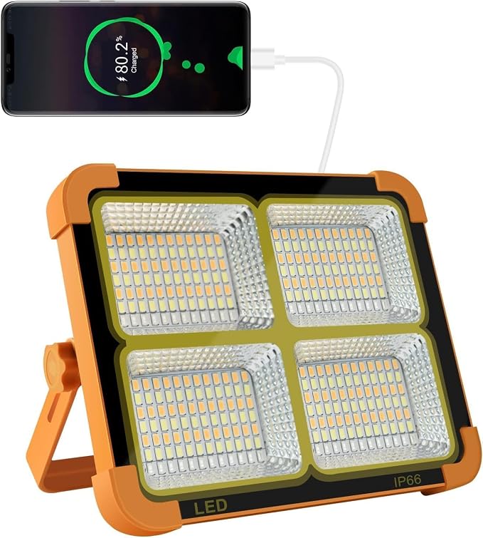 Portable LED Work Solar Light 100W 16500mAh 10000 LM by CosyEasy