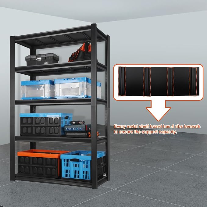 PACHIRA E-Commerce 72" Garage Shelving Heavy Duty, Wide Size Storage Shelves - Image 4