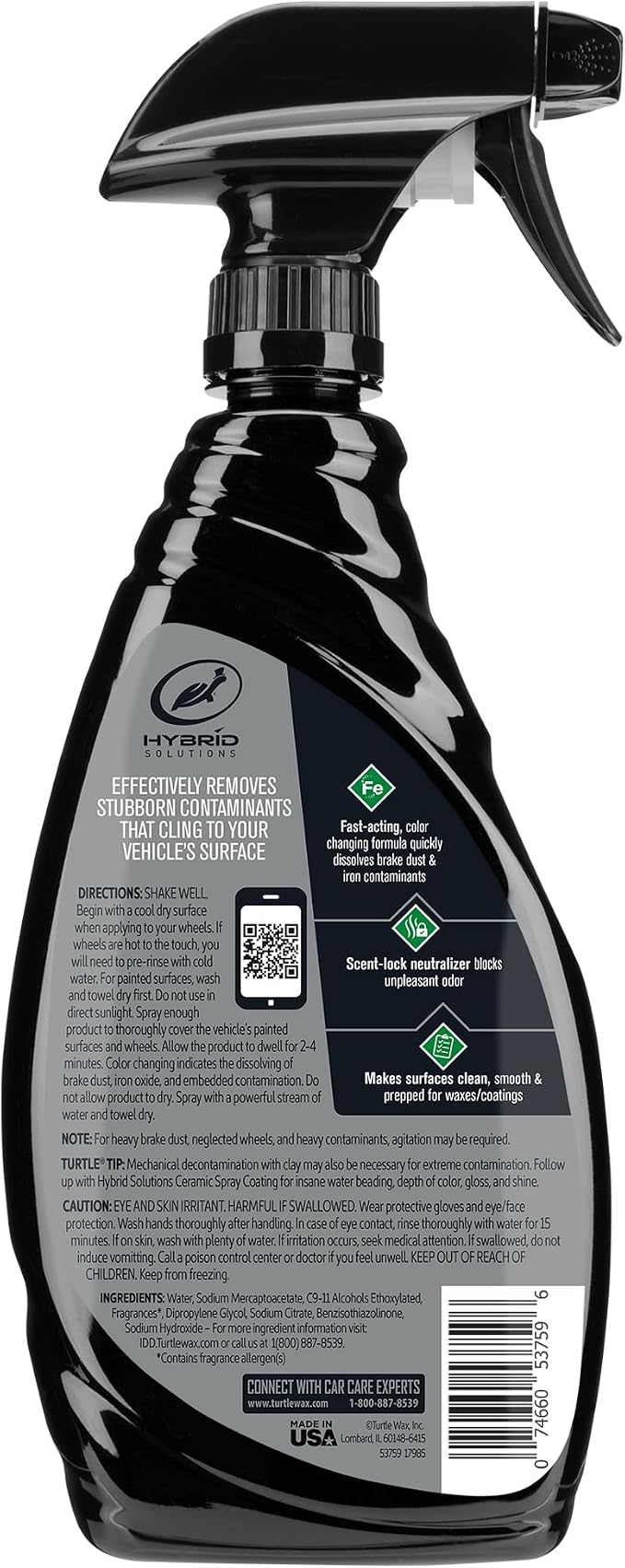 Turtle Wax 53759 Hybrid Solutions All Wheel Cleaner and Iron Remover, Rapid - Image 2