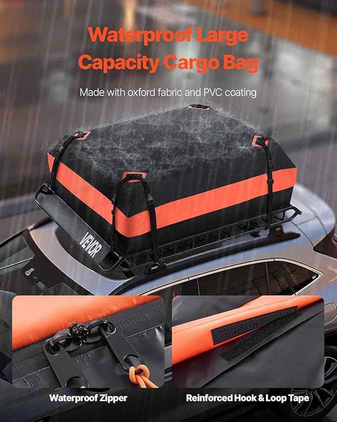 VEVOR Roof Rack Basket, Universal Rooftop Cargo Carrier - Image 5