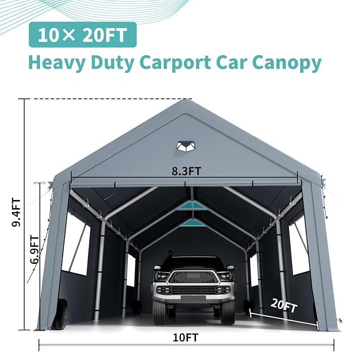 Carports 10X20 Heavy Duty，Car Ports - Image 2