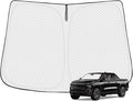 Windshield Sun Shade for 2024-2025 2026 Chevrolet/Chevy Silverado EV & GMC by Canvcle