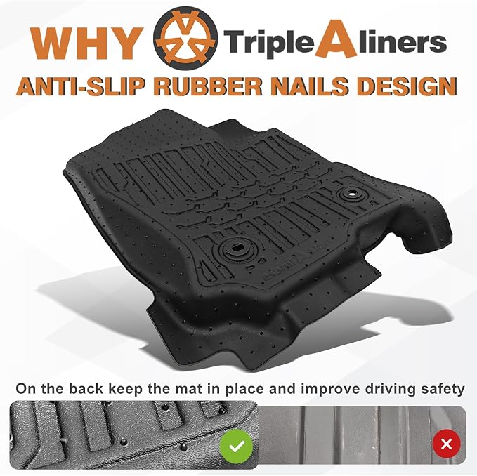 TripleAliners Floor Mats All Weather Liners Fit - Image 5