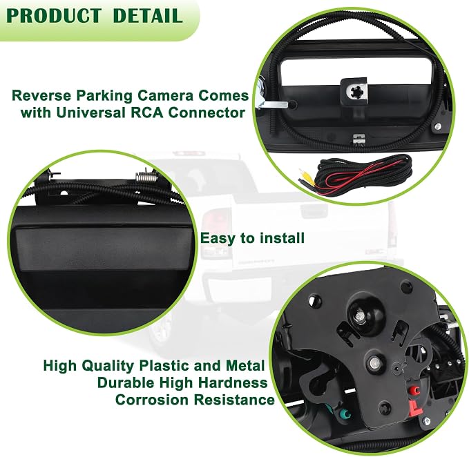 Backup Camera Tailgate Handle Rear View Camera Liftgate Latch Handle - Image 4