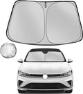 Windshield Sun Shade for 2019-2025 Volkswagen VW Jetta Foldable Sun Sunshade by Fonowka