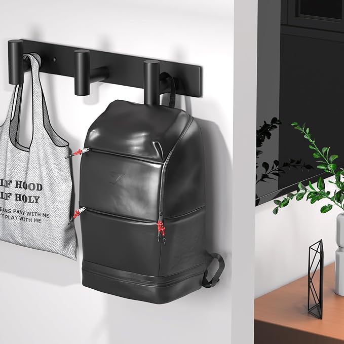 Wall Mounted Coat Rack-3 Hooks, Heavy Duty Stainless Steel Hook Rail - Image 6