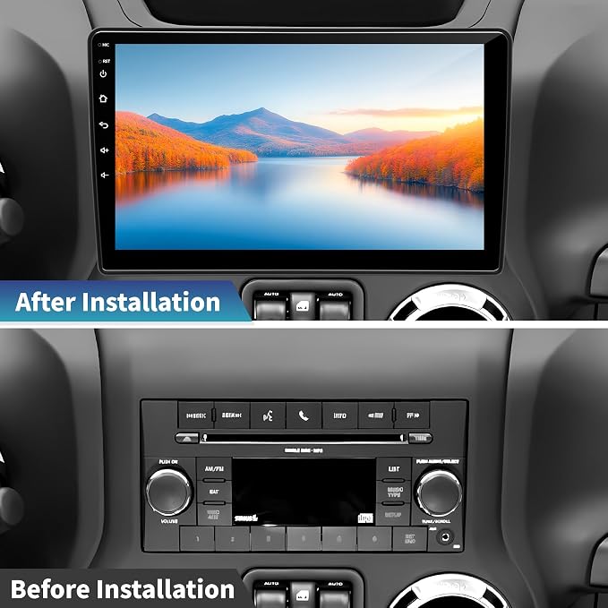 Car Radio Stereo for Jeep Wrangler JK 2007-2018 Dodge Ram 1500 2500 3500 Grand - Image 2