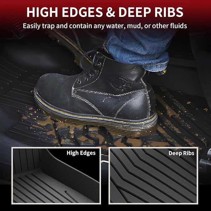 LASFIT Floor Mats for Mercedes Benz E Class 2017-2023 Fit Sedan & Wagon Only - Image 3