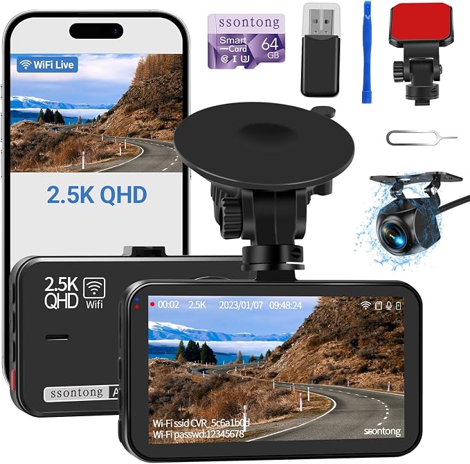 Dash Cam Front and Rear, Dash Camera - Image 8