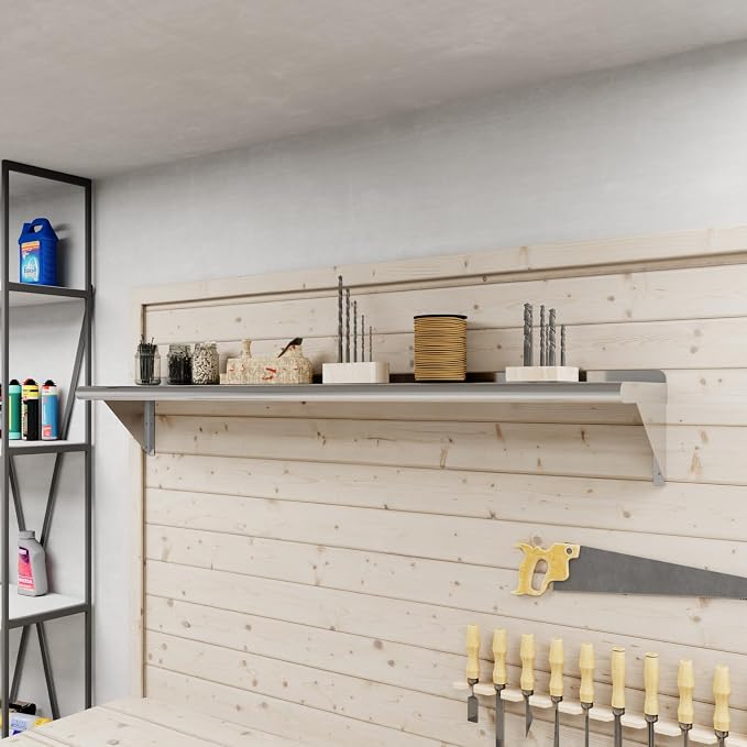AmGood 60" Long X 10" Deep Stainless Steel Wall Shelf | NSF Certified | - Image 5