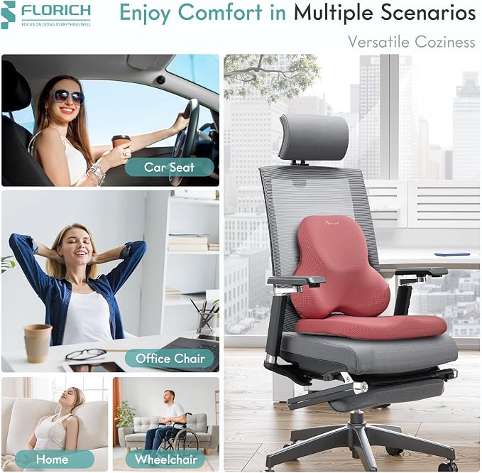 FLORICH Car Seat Cushion and Lumbar Support Pillow - Image 6