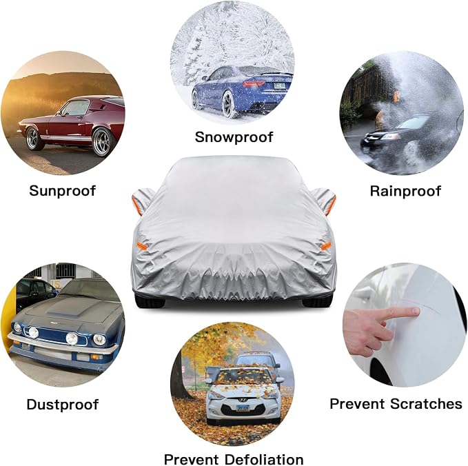 Kayme 6 Layers SUV Car Cover Custom Fit - Image 4