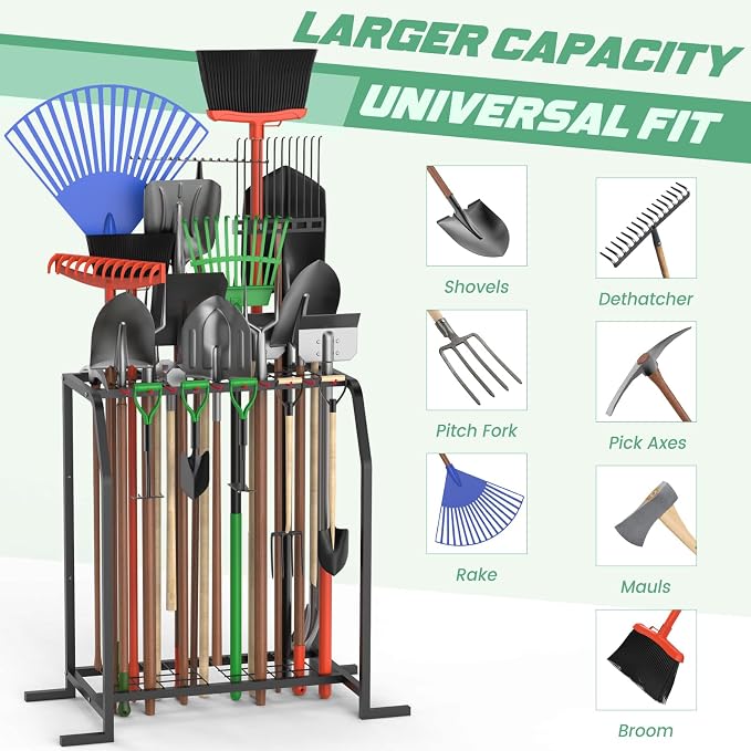 Trieez Extra Large Garden Tool Organizer - Image 5