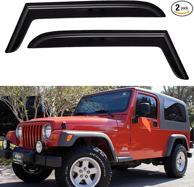 Window Visors Rain Guards Shield by YQAUTEC