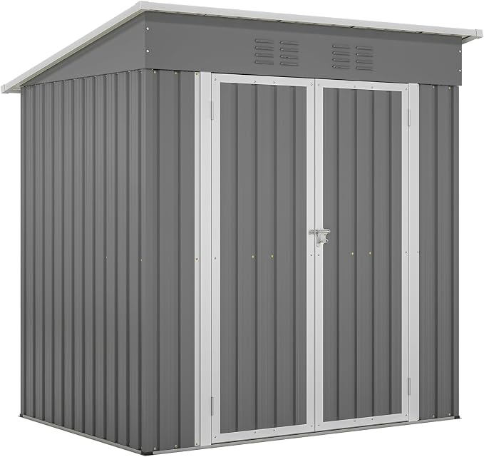 6x4 FT Outdoor Metal Storage Shed by ForEveryCornerofLife