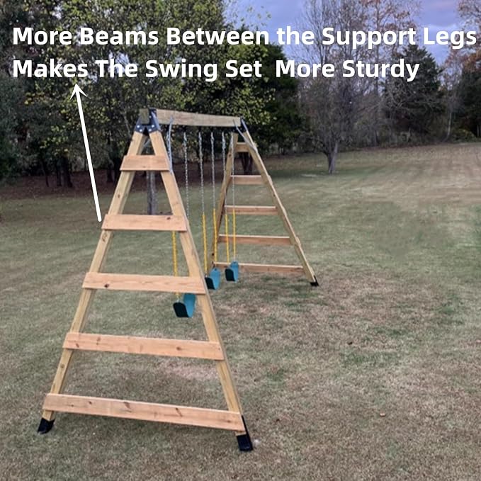 Heavy Duty Swing Sets Brackets Including 2 A-Frame Swing Set Brackets and 4 - Image 5