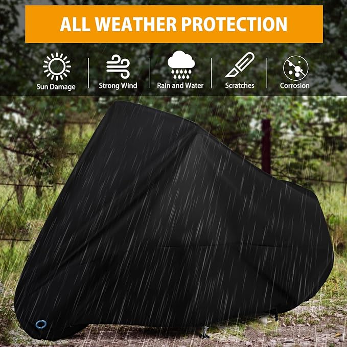Motorcycle Cover All Season Universal Weather Waterproof Motorbike Cover - Image 5