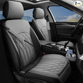 2 Pack Leather Front Car Seat Covers, Universal Sideless Car Seat Protectors by BEITK