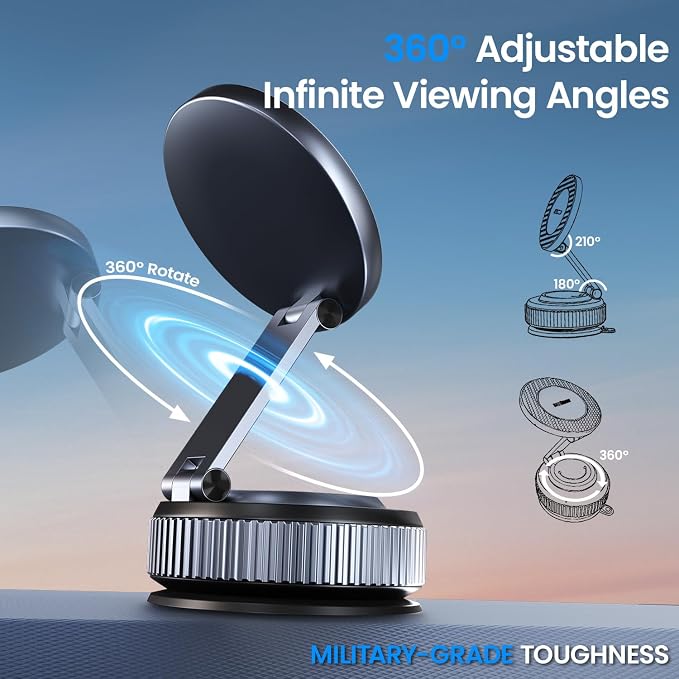 Car Phone Holder for Magsafe Car Phone Mount 360° Adjustable, Phone Holders for - Image 6