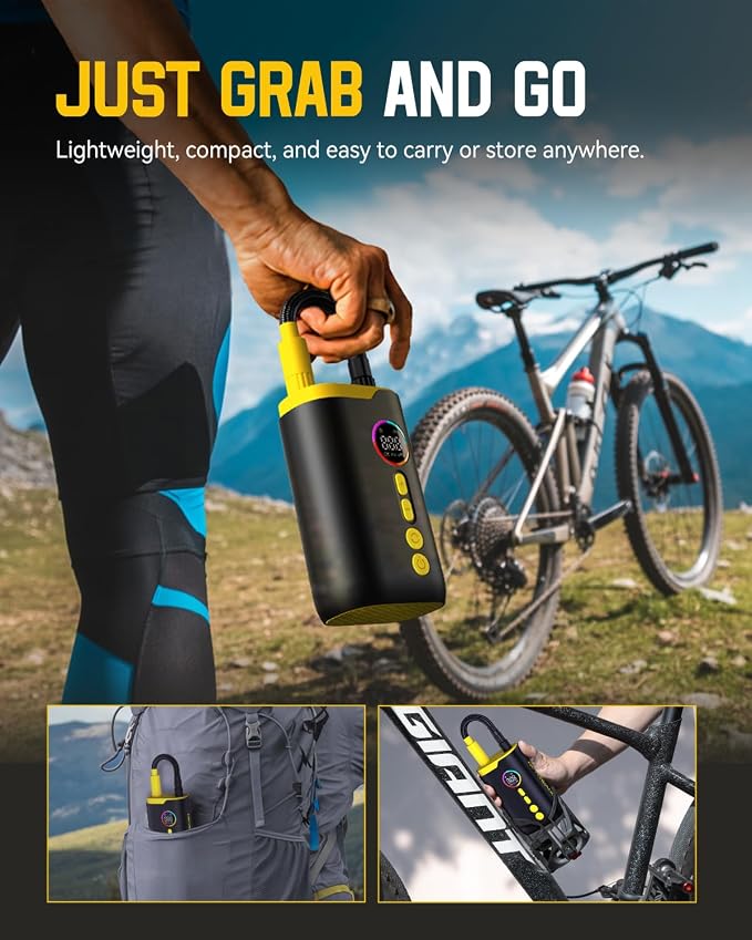 NEVERLAND Tire Inflator Portable Air Compressor - Image 7