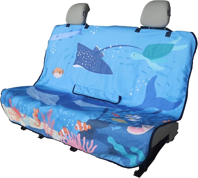 Back Seat Cover for Car Trucks Van SUV, Waterproof Rear Bench Towel Seat Covers by LoyaGour