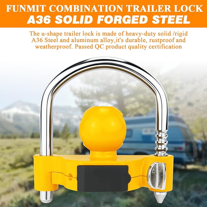 Funmit Trailer Lock Universal Hitch Lock - Image 5