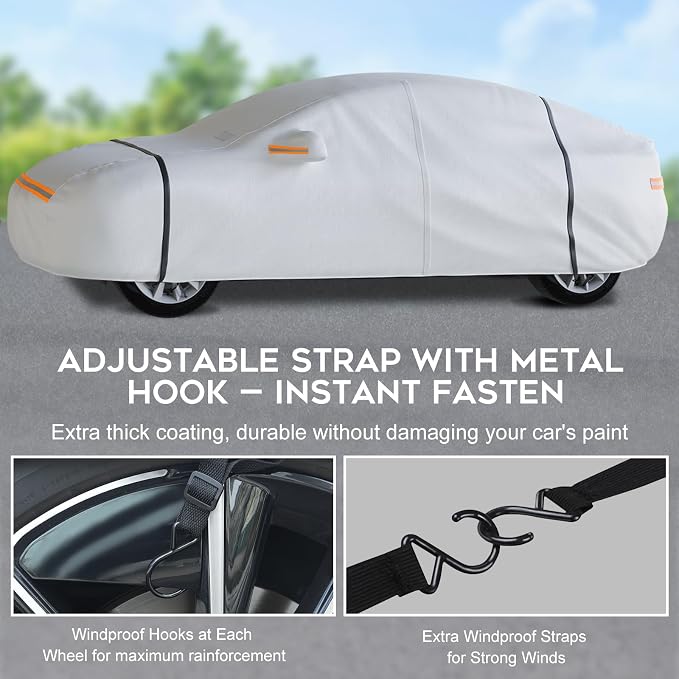 Waterproof Hatchback Car Cover: 6-Layer Protection from Rain, UV & Dust - Image 5