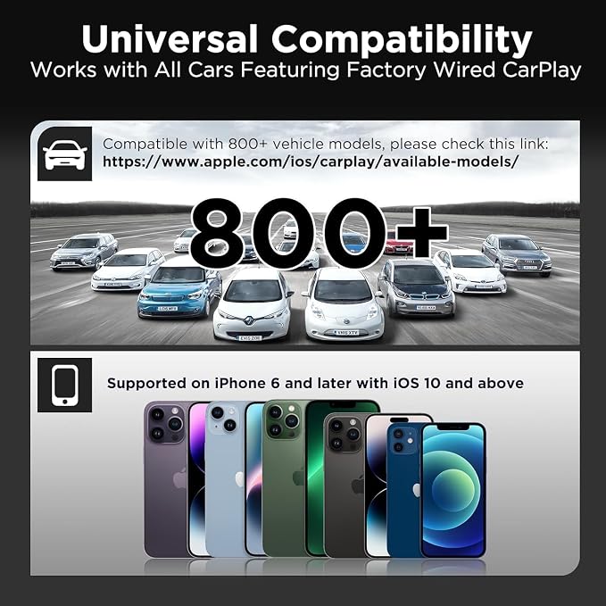 Wireless CarPlay Adapter for Apple iPhone，Wireless Carplay USB Dongle Converter - Image 8