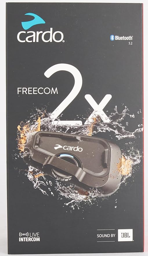 Cardo Systems FREECOM 2X Motorcycle 2-Way Helmet Bluetooth Communication System - Image 12
