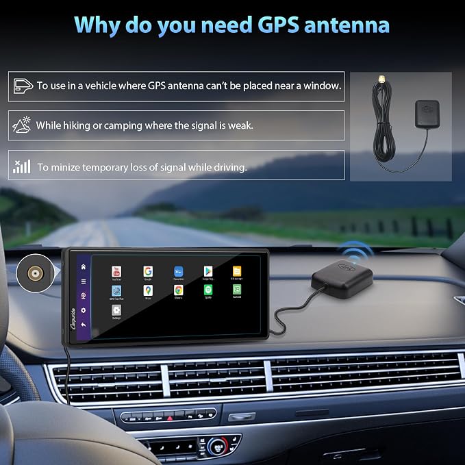 CARPURIDE Wireless CarPlay & Android Auto 4+64GB 8-Core, Online & Offline GPS - Image 5