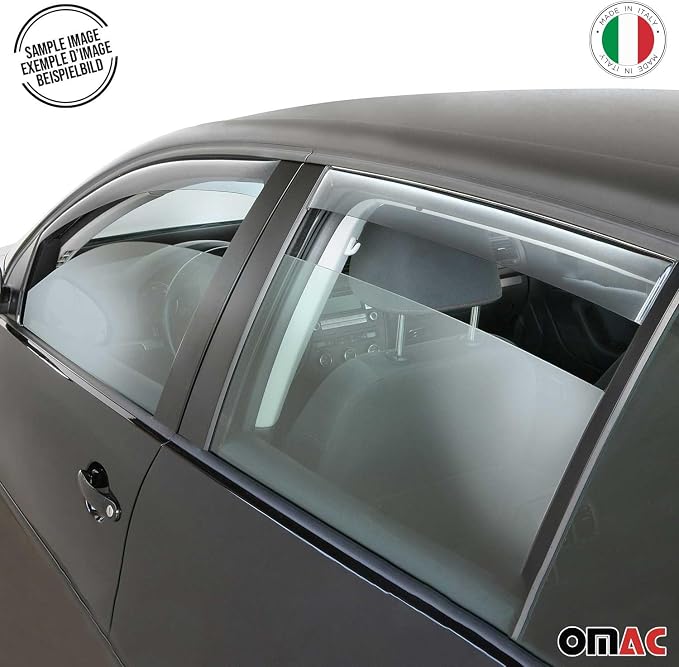 OMAC Window Visor Vent Rain Guard Deflector - Image 9