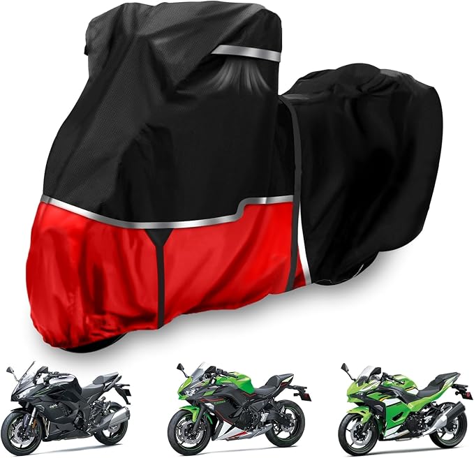 420D Motorcycle Cover Suitable for Kawasaki Ninja 400 500 650 Z900 Zx6r Models by BOSSTONE