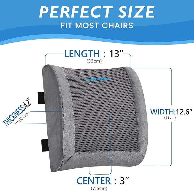 Lumbar Support Pillow for Office Chair Back Support Lumbar Pillow for Car - Image 2