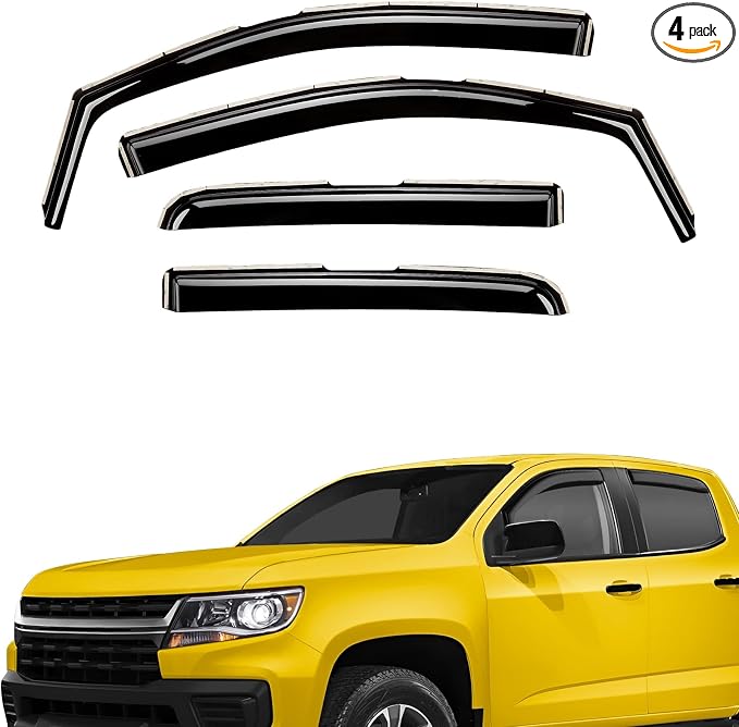 Extra Durable Window Deflectors in-Channel Window Visors Rain Guards Fit by AEROGUYSCustomfitrainguard